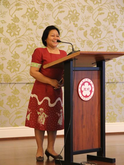 印尼驻中国使馆郁妮参赞致词