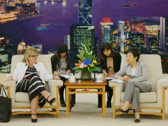 全国人大常委会副委员长严隽琪会见冰岛前议长
