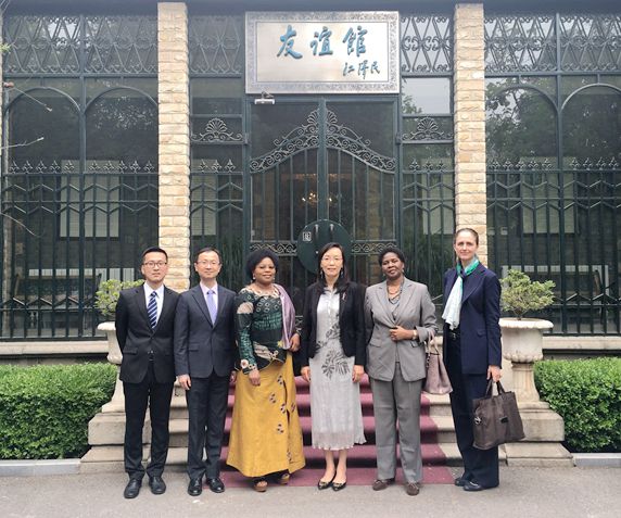 林怡副会长会见南非和赞比亚驻华大使