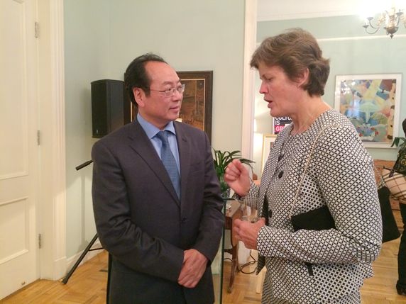 宋敬武副会长与吴百纳大使会谈
