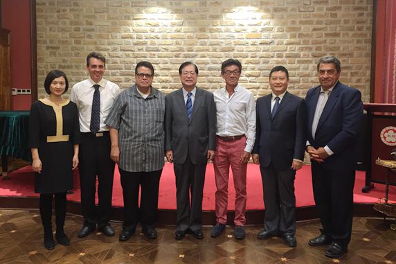 谢元副会长会见法波中国友好协会访华代表团
