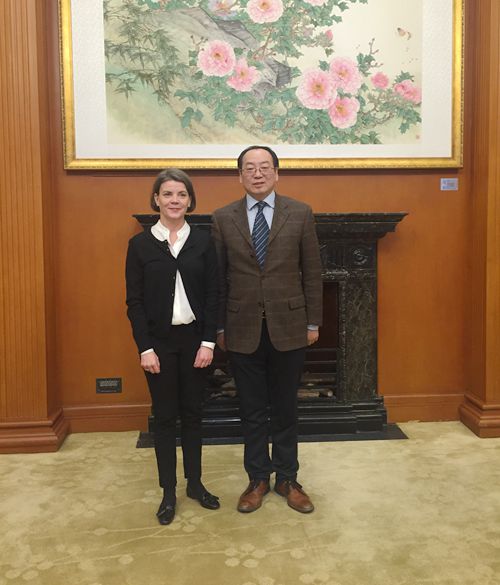 宋敬武副会长会见丹麦副大使海乐一行