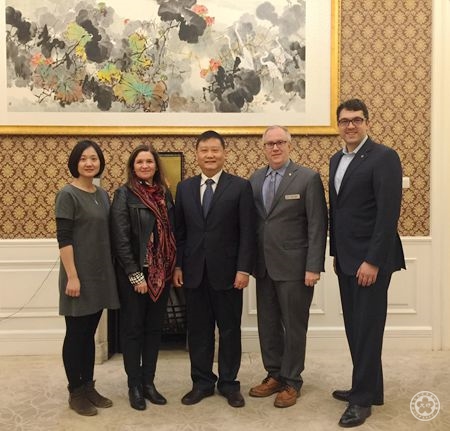 加拿大国家地理杂志首席运营官吉勒斯·加尼尔一行拜会美大工作部
