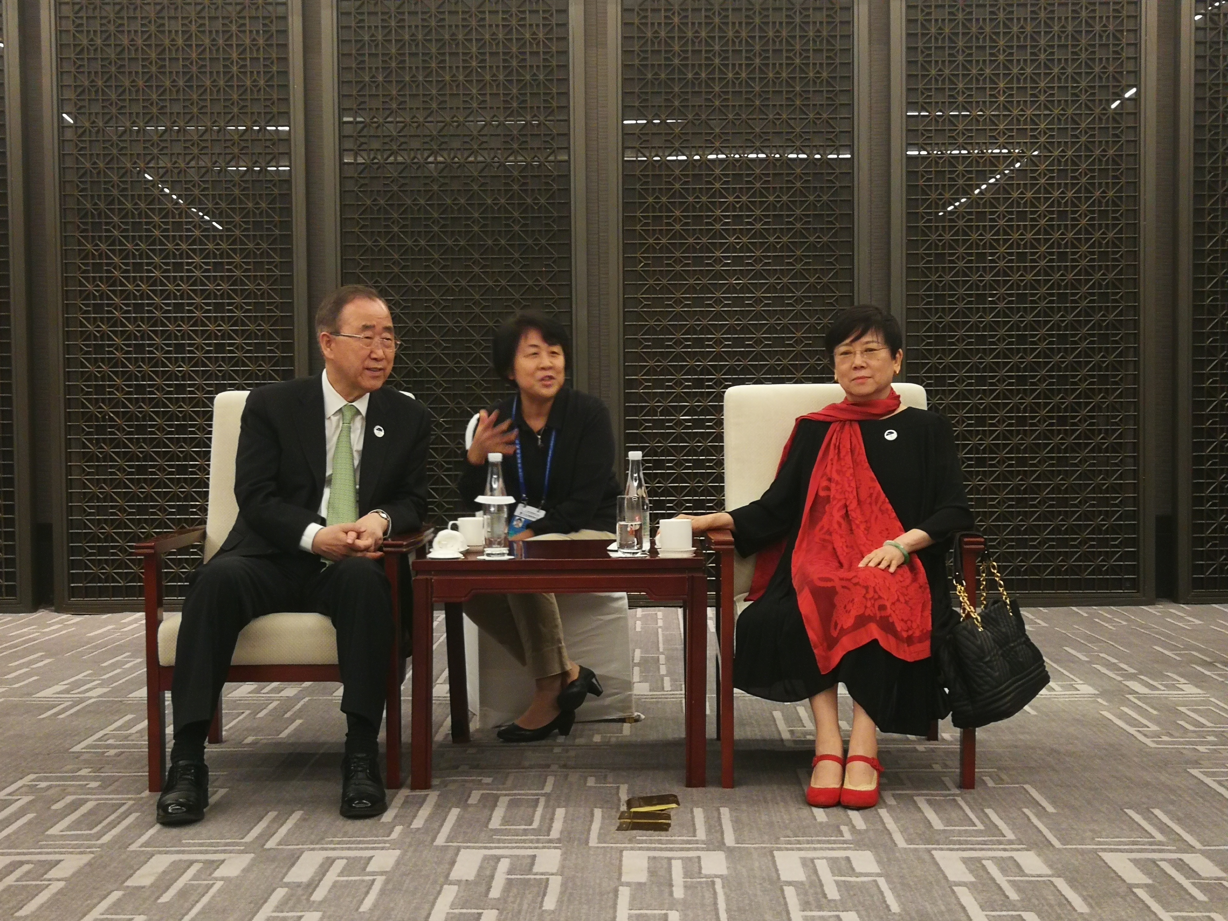 李小林会长会见联合国前秘书长潘基文