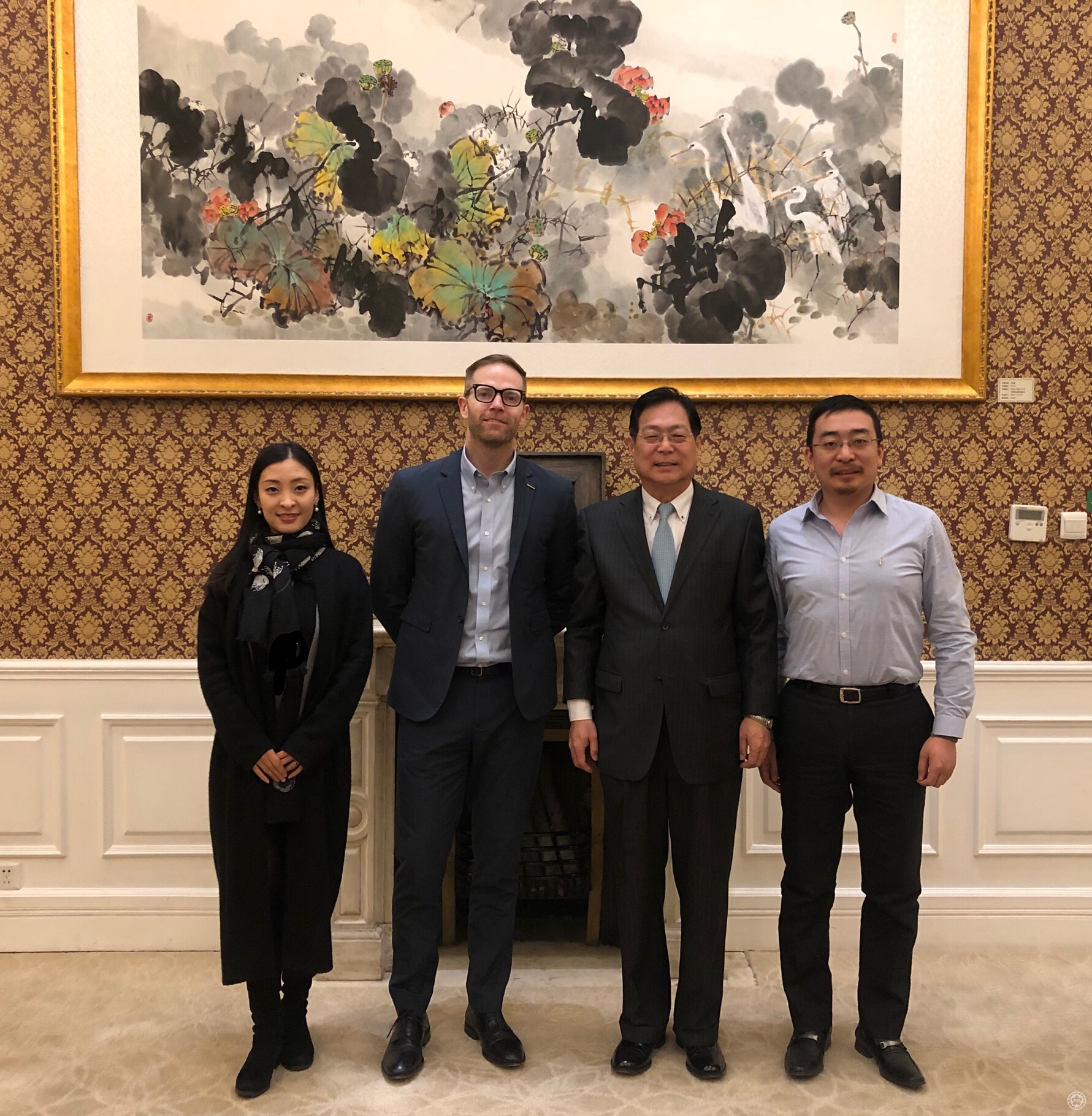 谢会长会见美国犹他州客人