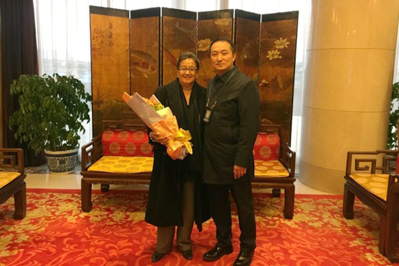 Mr. Ji Yongjun (right) and H.E. Fay Pickersgill 