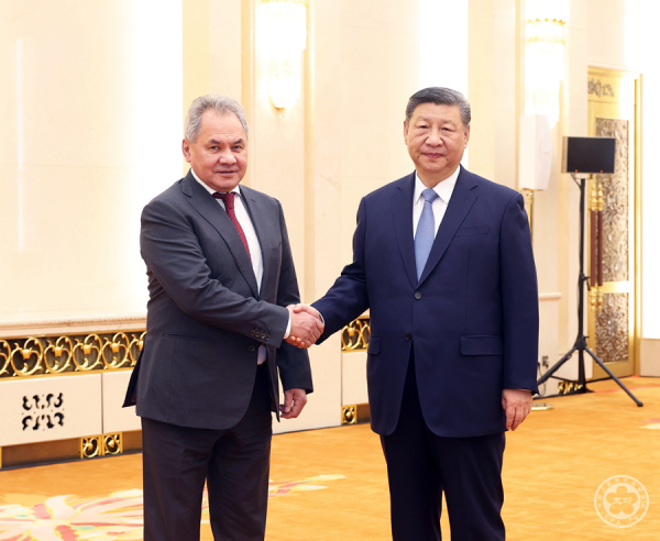 习近平会见俄罗斯联邦安全会议秘书绍伊古